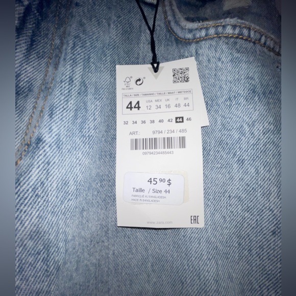 Zara Straight Leg Jeans - Picture 2 of 3